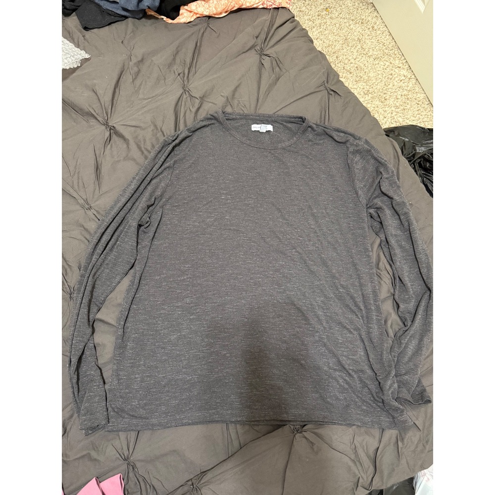CALIBRATE‎ Mens XL Gray Long Sleeve Lightweight T-Shirt Casual Top